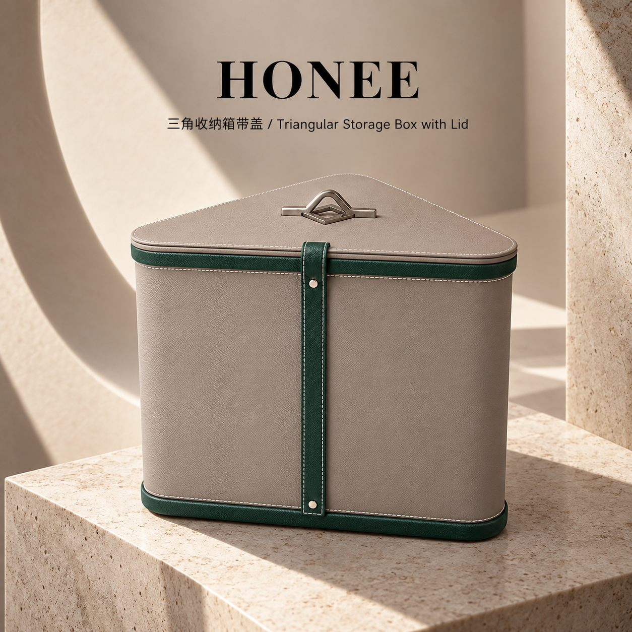 HONEE Triangular Storage Box with Lid