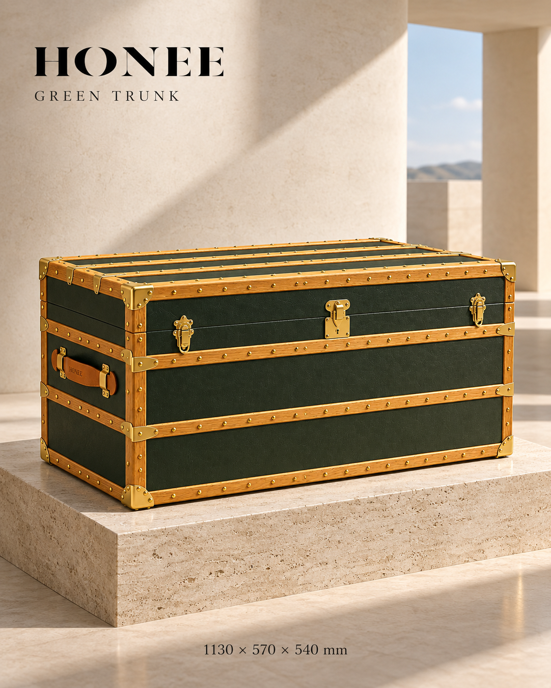 HONEE Large Decorative Green Trunk